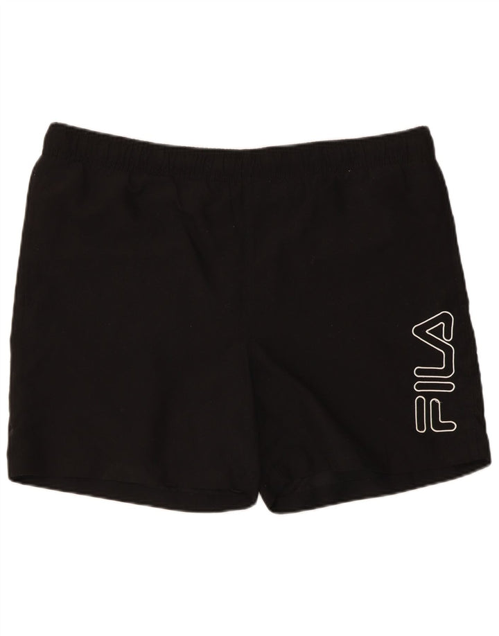 FILA Mens Graphic Sport Shorts Medium  Black Polyester