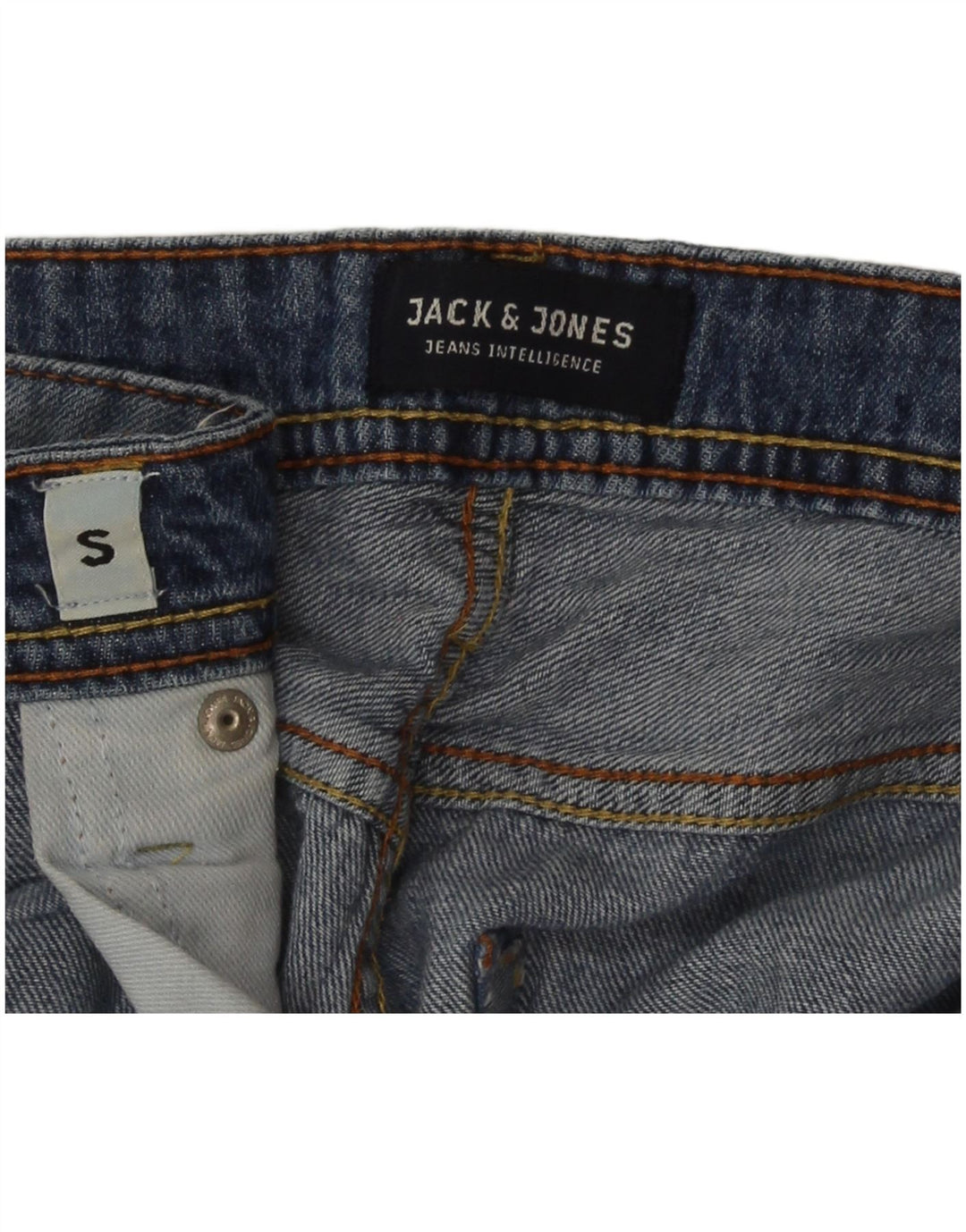 Jack & Jones Mens Regular Fit Denim Shorts Small W30 Blue