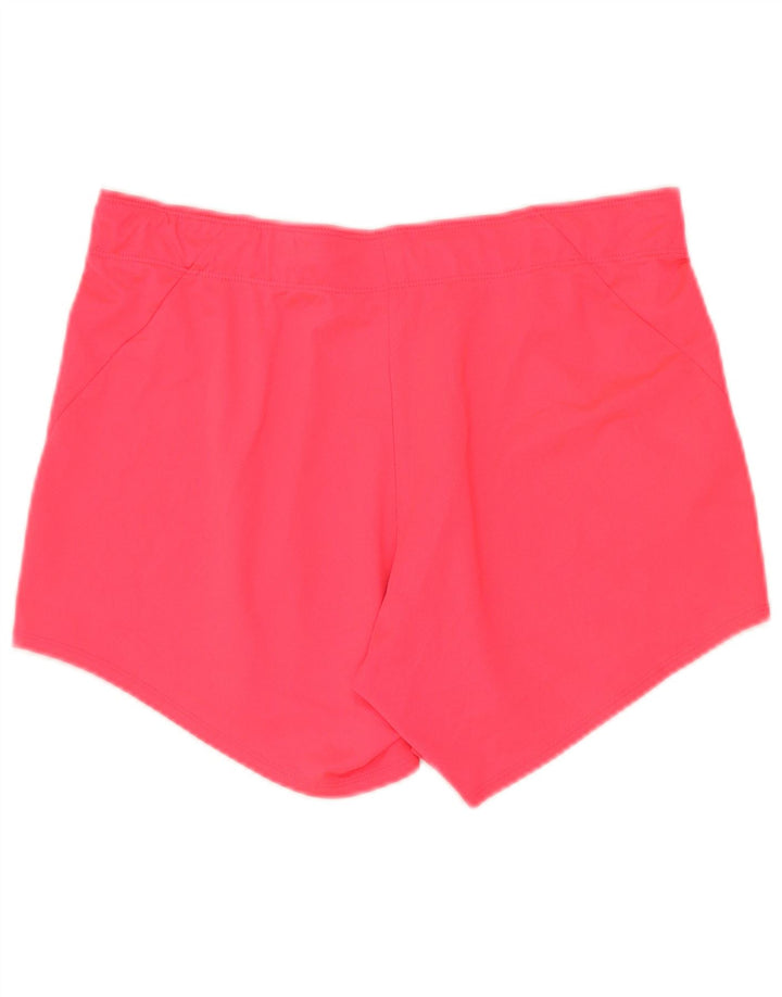 Nike Womens Dri Fit Sport Shorts UK 14 Medium Pink Polyester