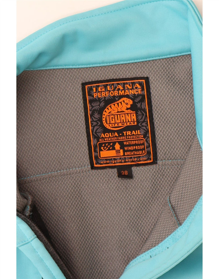 Iguana Womens Windbreaker Jacket EU 38 Medium Blue Polyester