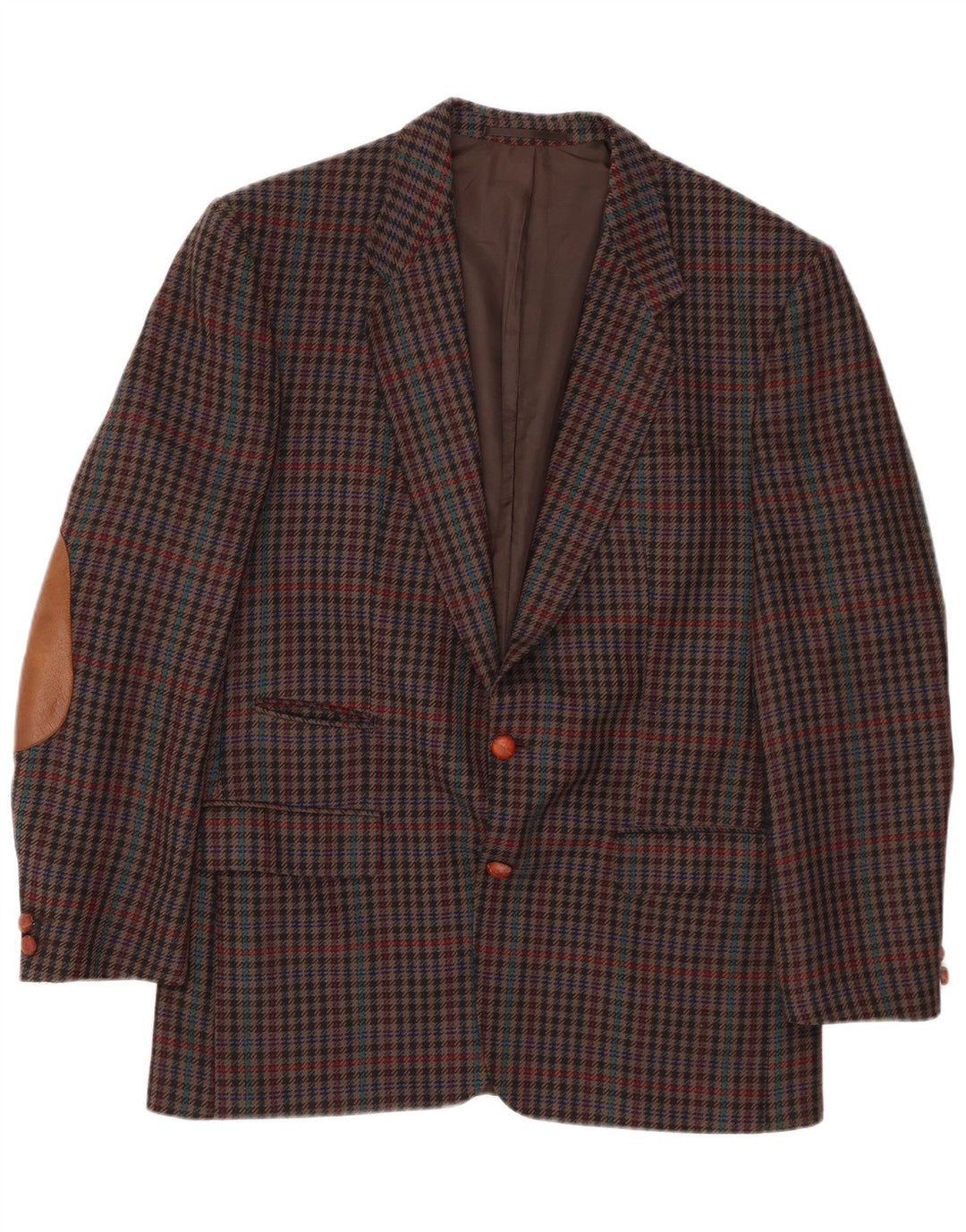 MARIO BARUTTI Mens Blazer Jacket UK 40 Large Multicoloured Houndstooth