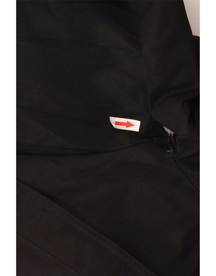Jack & Jones Mens Hooded Parka Jacket UK 40 Large Black Polyester