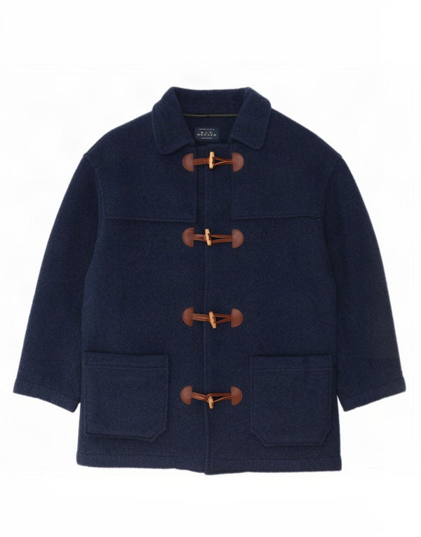 Vintage Mens Duffle Coat IT 50 Large Navy Blue Wool