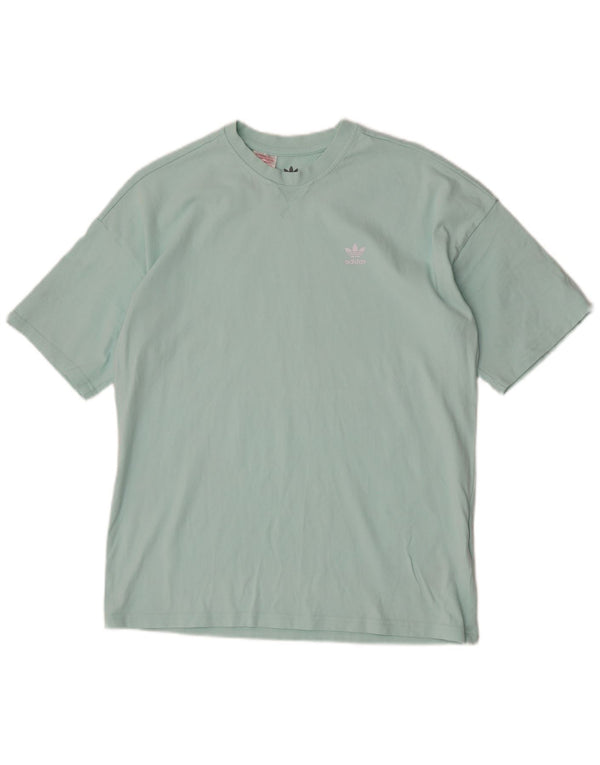 Adidas Boys T-Shirt Top 13-14 Years Green Cotton