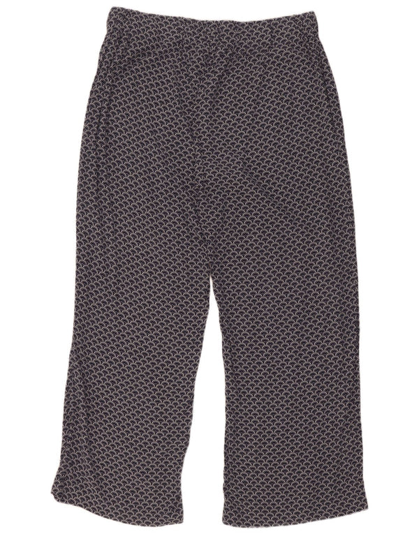 Marks & Spencer Womens Abstract Pattern Casual Trousers UK 16 Large W34 L30