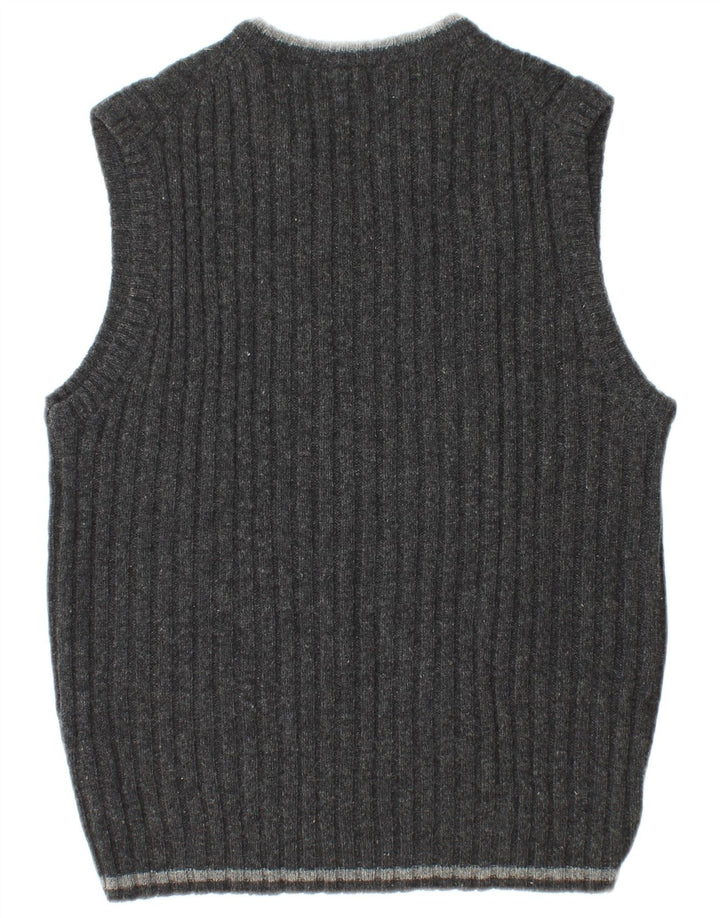 L.O.G.G Mens Vest Tank Top Medium Grey Virgin Wool