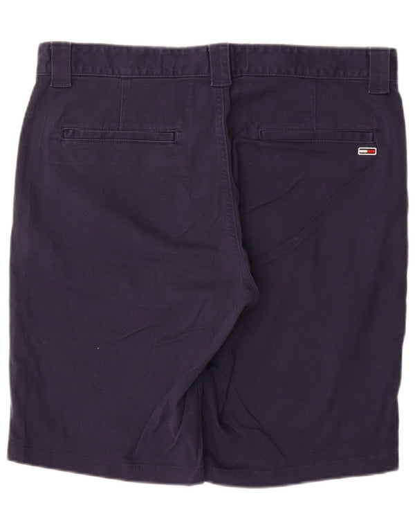Tommy Hilfiger Mens Chino Shorts W34 Large  Navy Blue Cotton