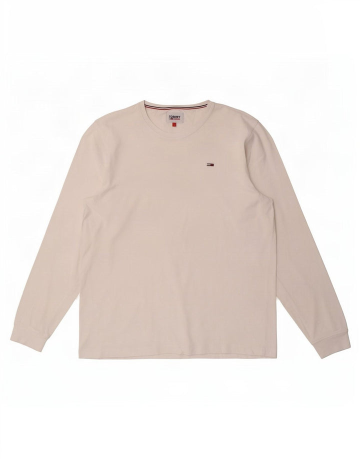 Tommy Hilfiger Mens Top Long Sleeve Large White