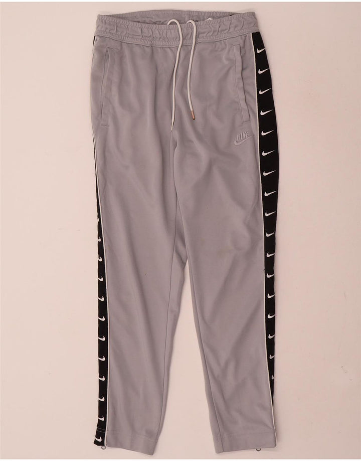 Nike Mens Graphic Tracksuit Trousers Small  Grey Colourblock Polyester