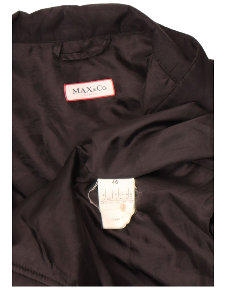 Max & Co. Womens Windbreaker Jacket UK 14 Large  Black