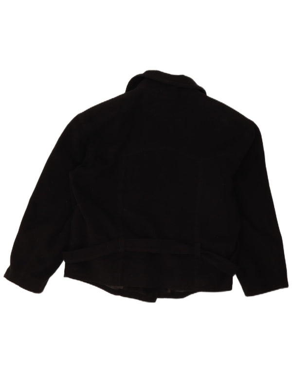 Vintage Womens Biker Jacket UK 14 Large Black