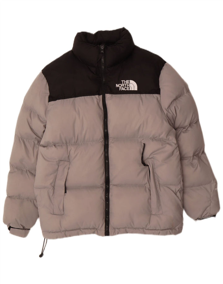 THE NORTH FACE Mens Padded Jacket UK 36 Small Grey Colourblock Polyester