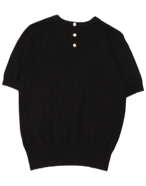 Zara Womens T-Shirt Top UK 14 Medium Black