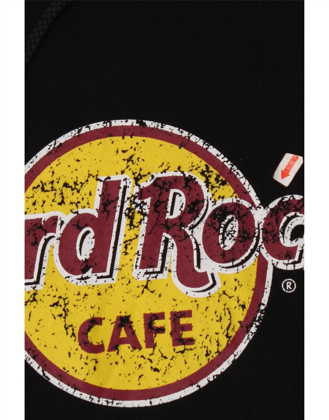 HARD ROCK CAFE Mens Vienna Graphic Hoodie Jumper Large Black Cotton