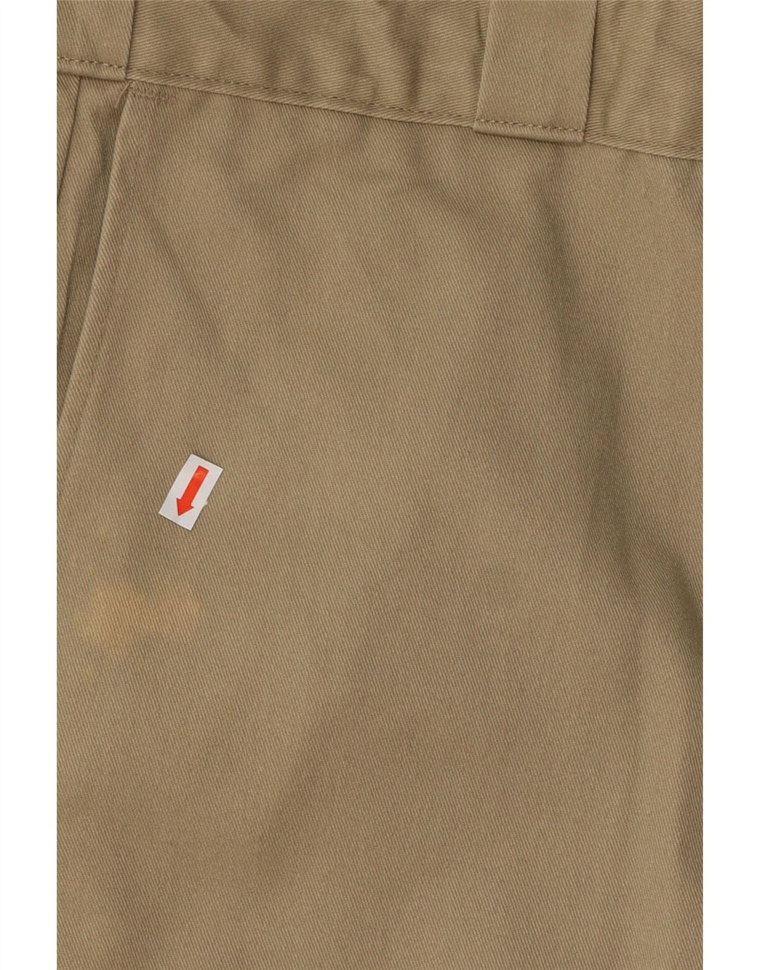 DICKIES Mens Straight Chino Trousers W50 L30 Khaki Cotton