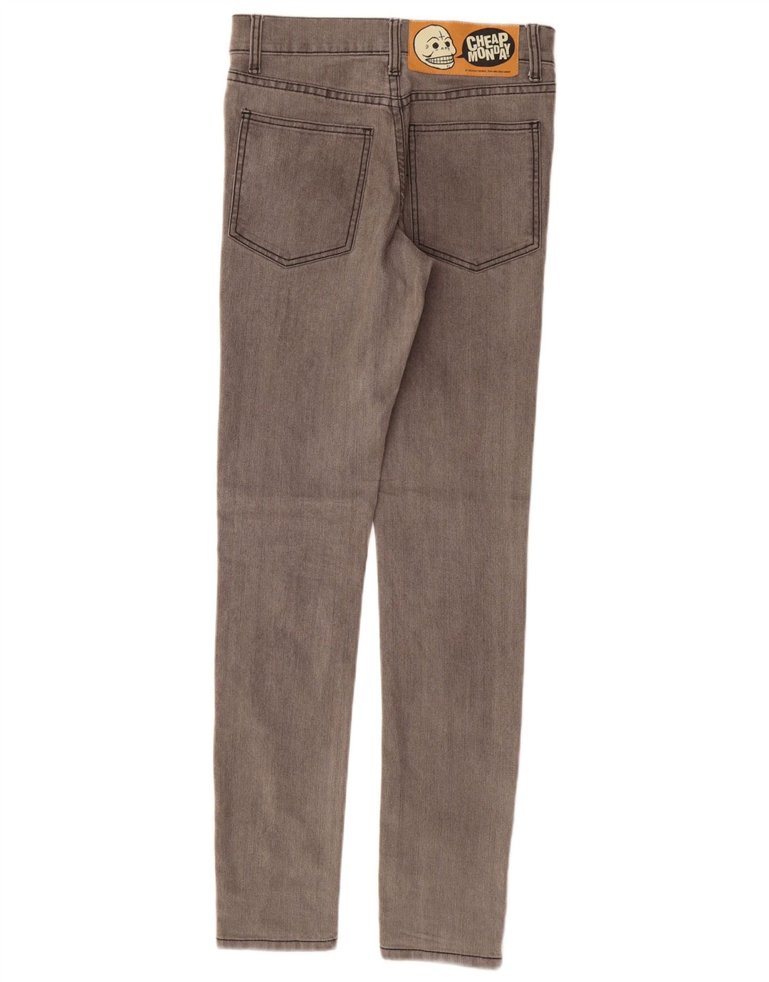 CHEAP MONDAY Womens Skinny Jeans W27 L32 Grey Cotton