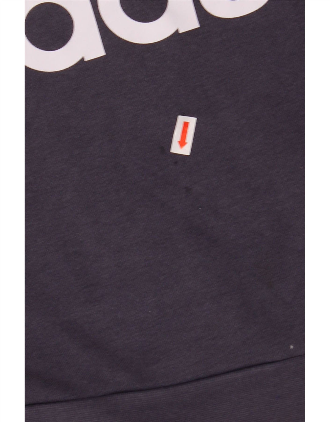 ADIDAS Boys Graphic Sweatshirt Jumper 13-14 Years Navy Blue Cotton