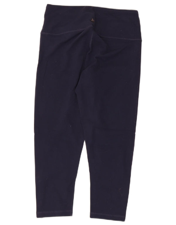 PRANA Womens Capri Leggings UK 8 Small  Navy Blue