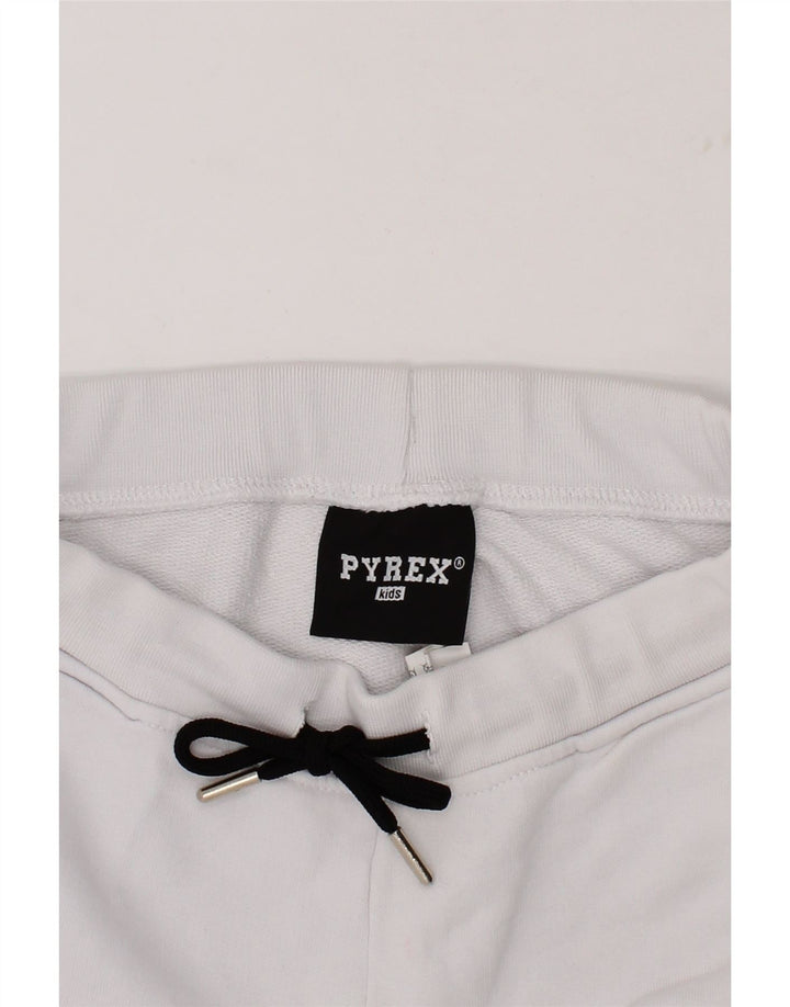 PYREX Girls Graphic Sport Shorts 7-8 Years Medium White Cotton Vintage Pyrex and Second-Hand Pyrex from Messina Hembry 