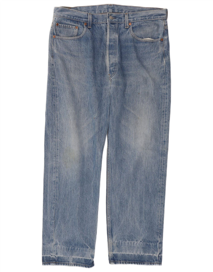 Levi's Mens 501 Straight Jeans W38 L29 Blue Cotton