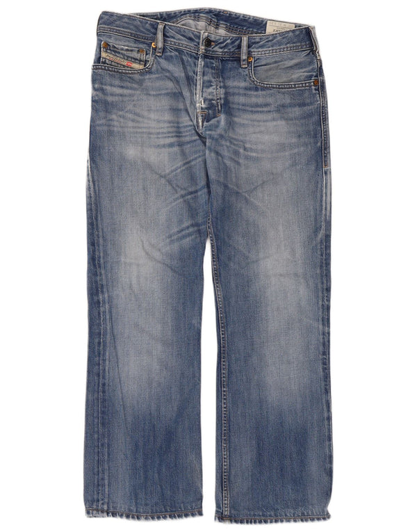 Diesel Mens Loose Jeans W31 L34 Blue Cotton