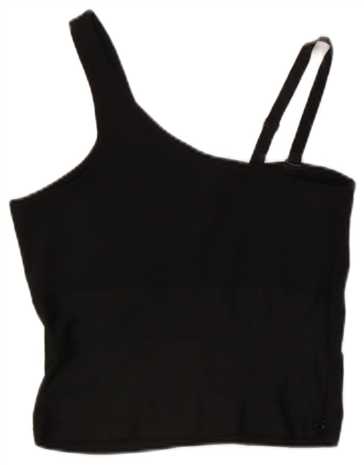 Nike Womens Crop Vest Top UK 8 Small Black