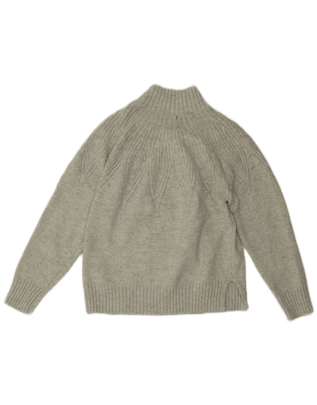 Marks & Spencer Womens Turtle Neck Jumper Sweater UK 14 Medium Green