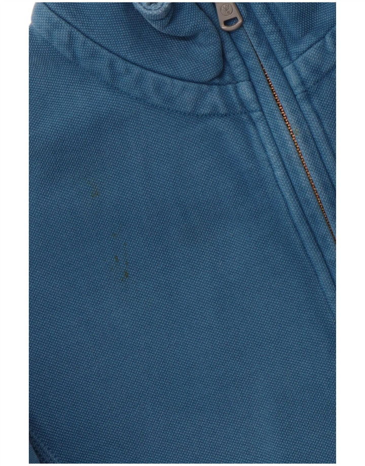 FAT FACE Mens Zip Neck Sweatshirt Jumper Medium Blue Cotton