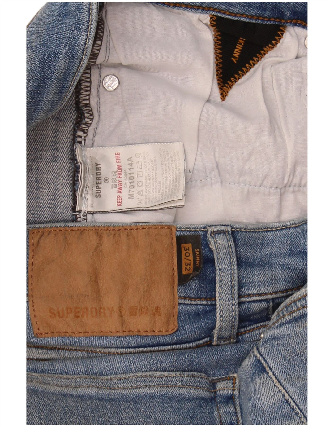 SUPERDRY Mens Skinny Jeans W30 L32 Blue