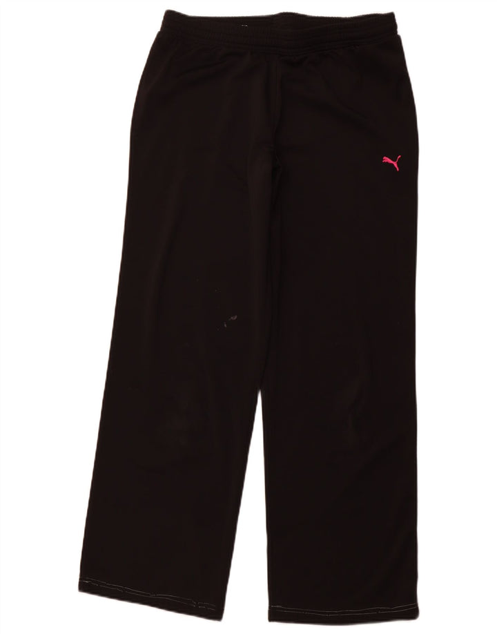 PUMA Womens Tracksuit Trousers Joggers UK 12 Medium Black Polyester