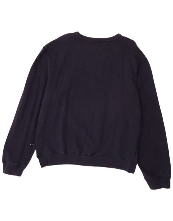 LEVI'S Mens Graphic Sweatshirt Jumper Large Navy Blue Cotton