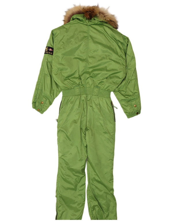 Outrage Womens Hooded Ski Jumpsuit UK 14 Large Green Polyester