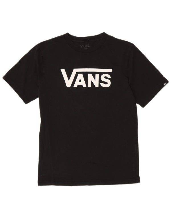 VANS Womens Classic Fit Graphic T-Shirt Top UK 14 Large Black Cotton