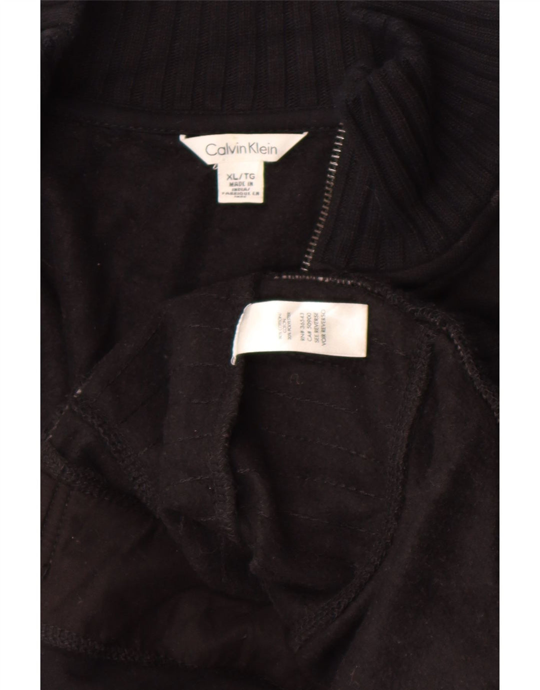 Calvin Klein Mens Tracksuit Top Jacket XL Blue Cotton