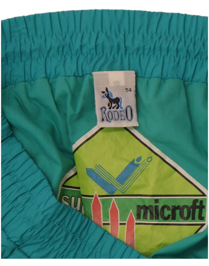 RODEO Mens Tracksuit Trousers Joggers IT 54 2XL  Green Polyester