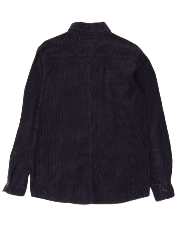 Superga Mens Corduroy Shirt Medium Navy Blue Cotton