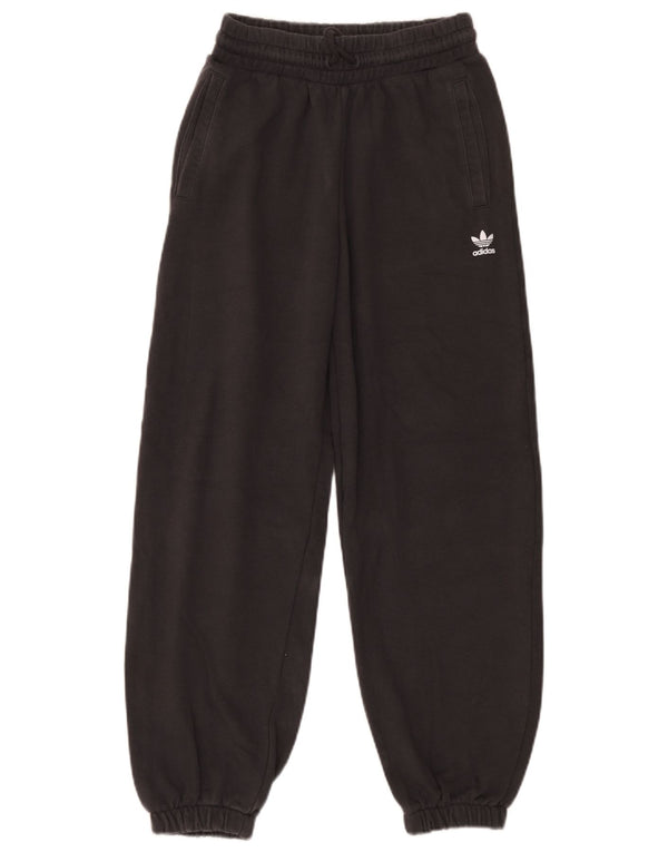 Adidas Womens Tracksuit Trousers Joggers UK 10 Small Grey Cotton