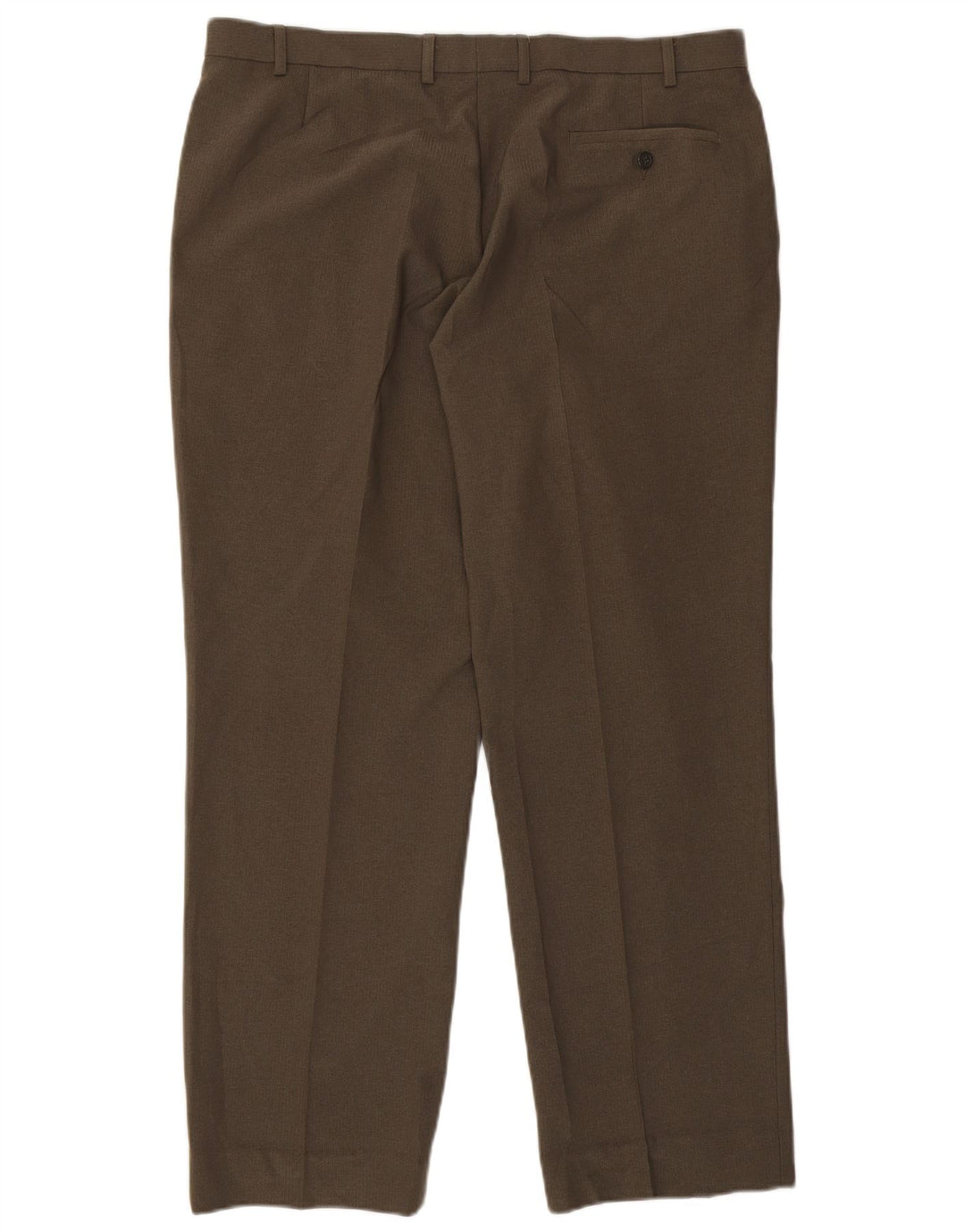 Marks & Spencer Mens Straight Suit Trousers W40 L30 Khaki