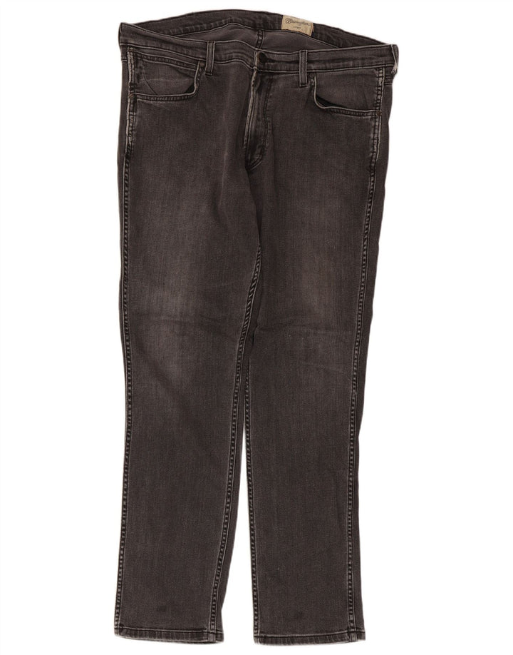 Wrangler Mens Slim Jeans W38 L32 Grey Cotton