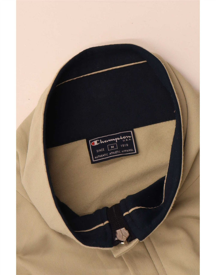 Champion Mens Tracksuit Top Jacket Medium Beige