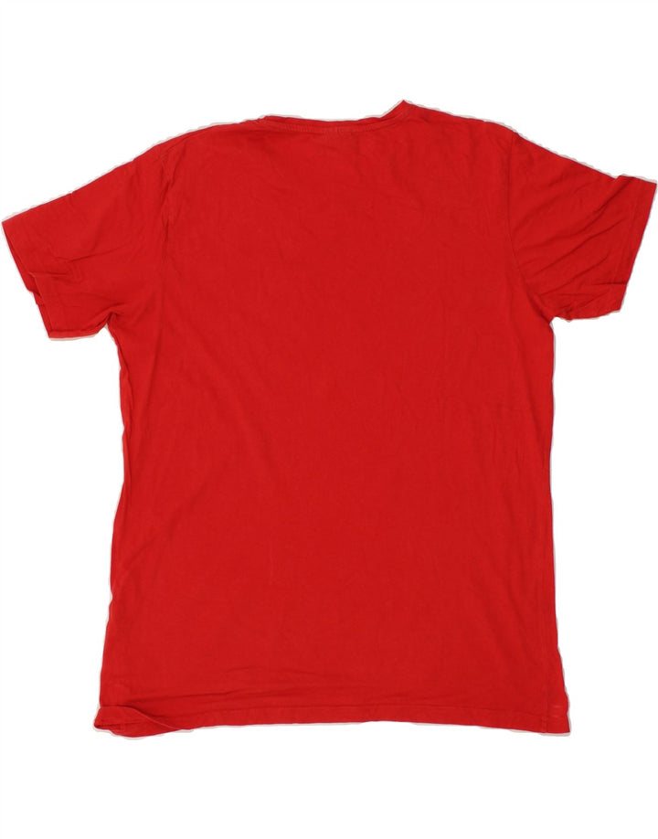 LOTTO Mens Graphic T-Shirt Top XL Red Vintage Lotto and Second-Hand Lotto from Messina Hembry 