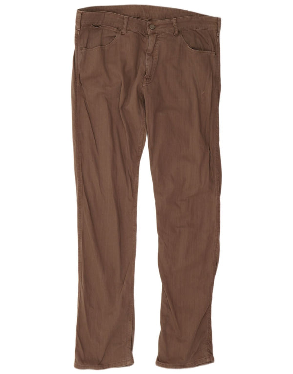 Calvin Klein Mens Slim Jeans IT 52 XL W36 L33 Brown Cotton