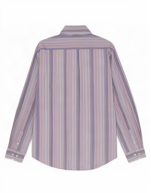 Tommy Hilfiger Mens Shirt XL Blue Striped Cotton