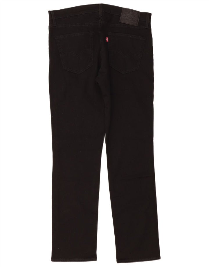 LEVI'S Mens 511 Slim Jeans W36 L32 Black Cotton