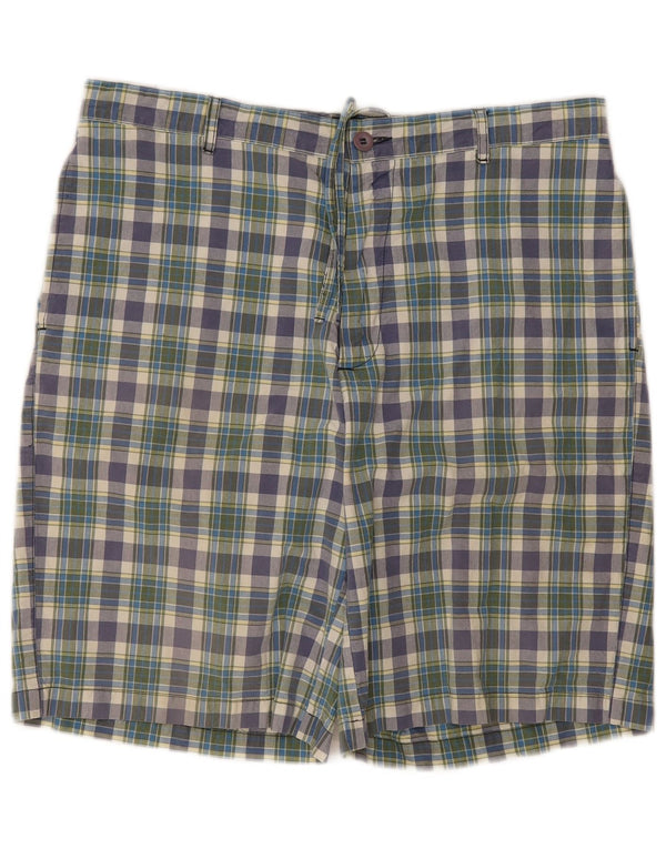 Woolrich Mens Regular Chino Shorts W38 XL Multicoloured Plaid Cotton