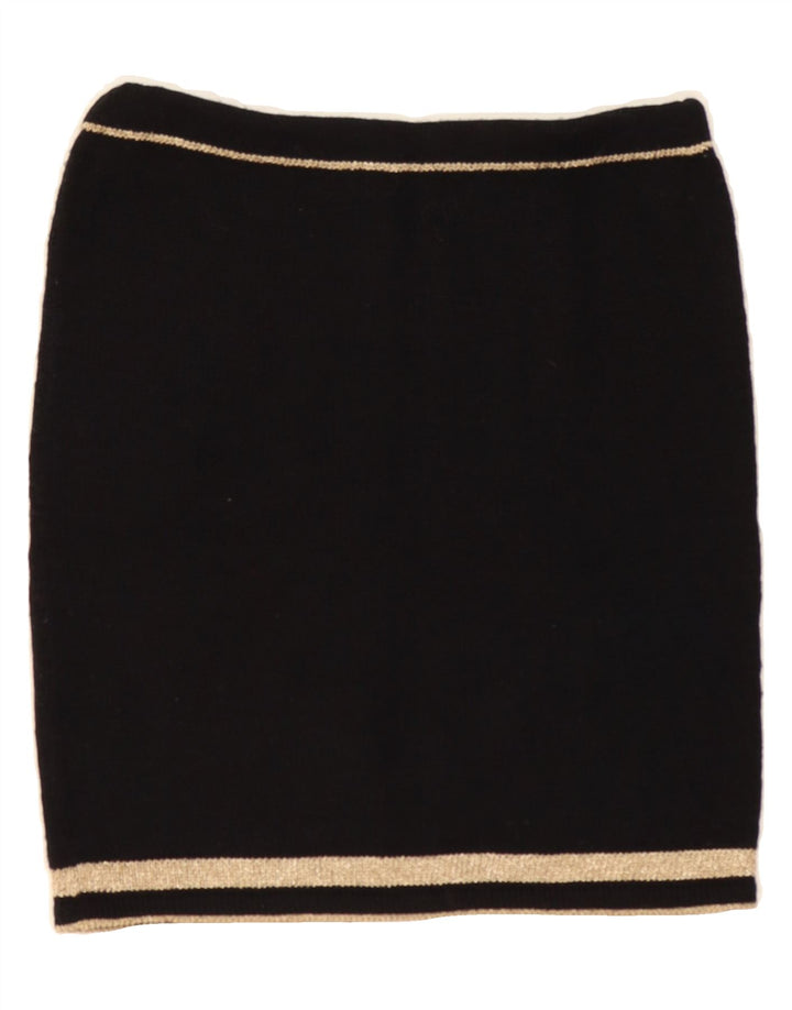 VINTAGE Womens Knit Pencil Skirt W28 Medium  Black Vintage Vintage and Second-Hand Vintage from Messina Hembry 