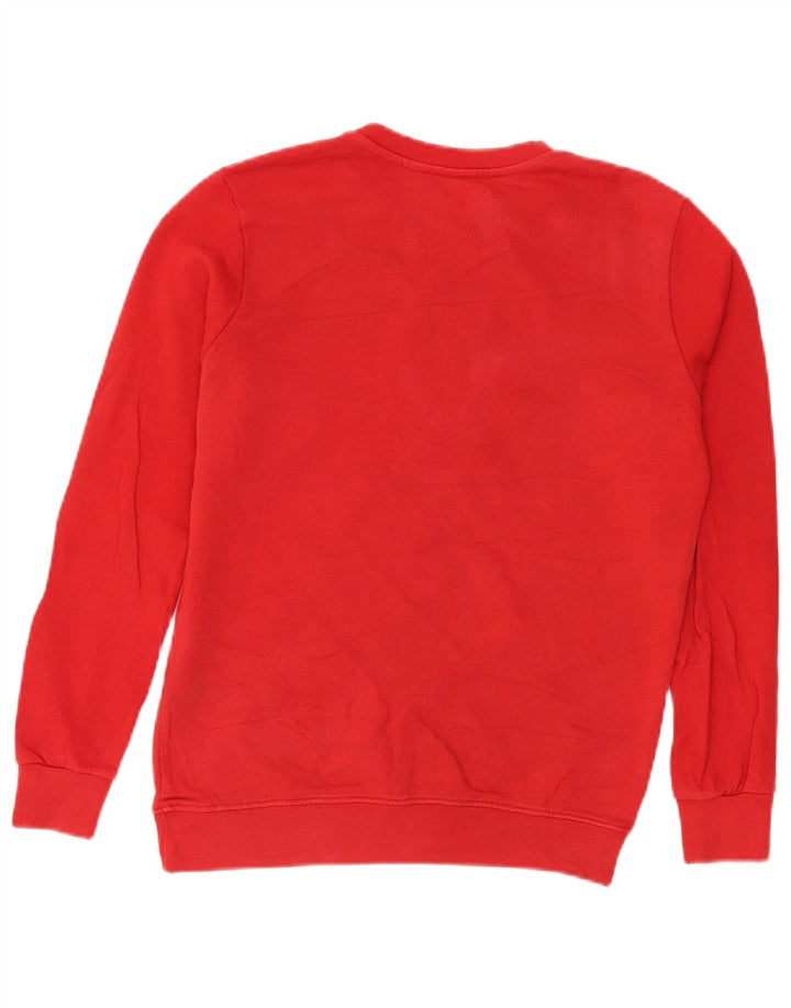 Pyrex Womens Graphic Oversized Sweatshirt Jumper UK 10 Small Red Cotton