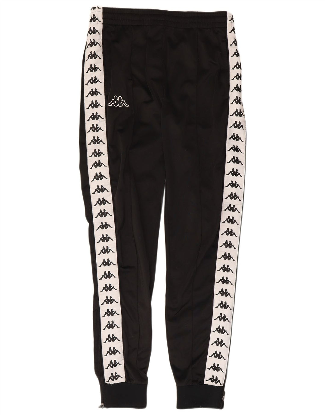 KAPPA Womens Tracksuit Trousers Joggers UK 14 Medium Black Colourblock