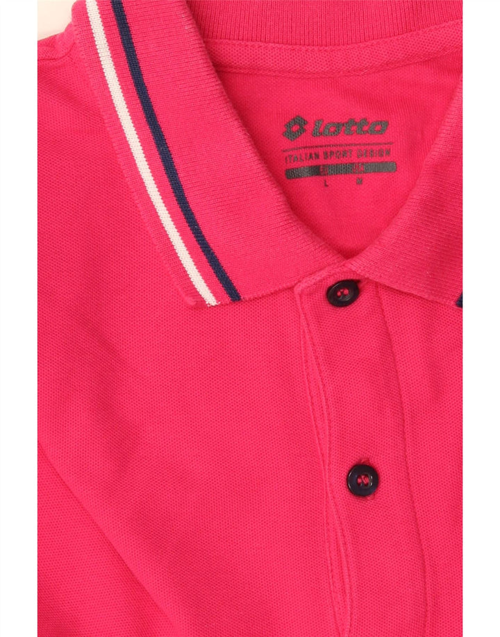 Lotto Mens Polo Shirt Large Pink
