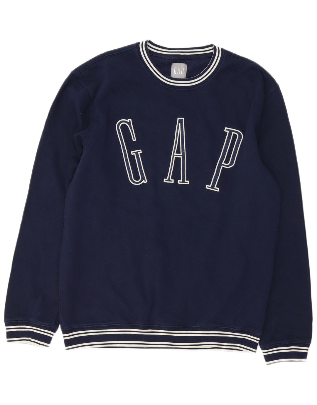 Gap Mens Graphic Sweatshirt Jumper Small Navy Blue Cotton